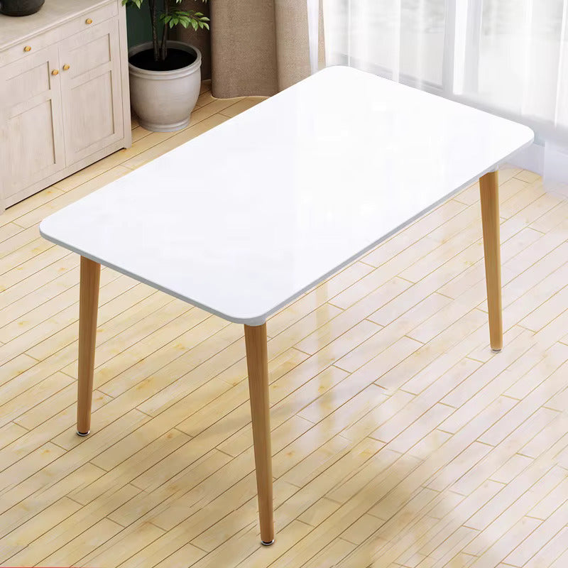 Nordisches Design Weißer Rechteckiger Esstisch - 60 cm Breite